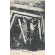 Dans la mine un boisage - La Compagnie des mines de Bruay 